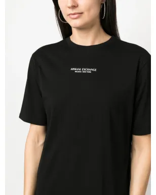 Armani Exchange ロゴプリント サイドスリット Tシャツドレス - サムネイル5