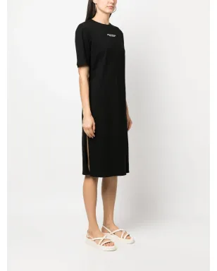 Armani Exchange ロゴプリント サイドスリット Tシャツドレス - サムネイル3