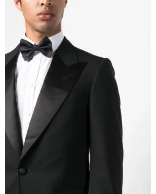 TOM FORD ピークドラペル シングルブレストスーツ - ブラック - サムネイル5