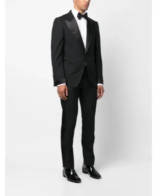 TOM FORD ピークドラペル シングルブレストスーツ - ブラック - サムネイル3