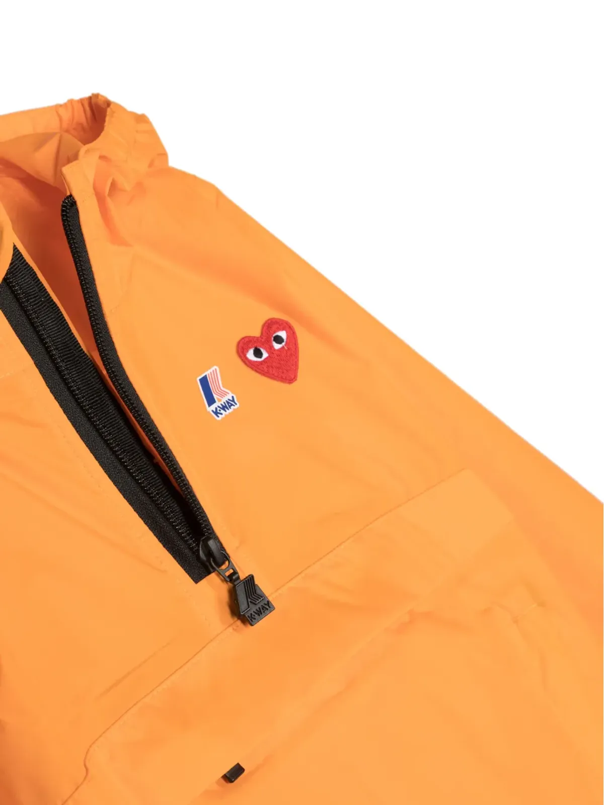 Comme Des Garçons Play Kids ロゴパッチ プルオーバー フード付きジャケット - 画像3