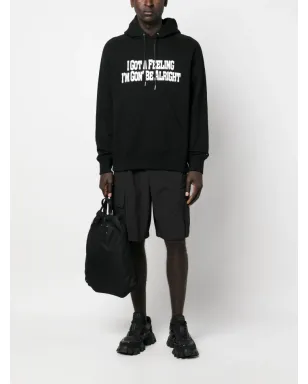 sacai スローガンプリント コットン フーディ - サムネイル2