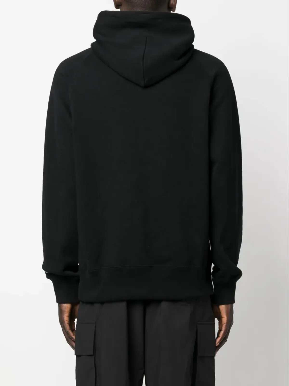 sacai スローガンプリント コットン フーディ - 画像4