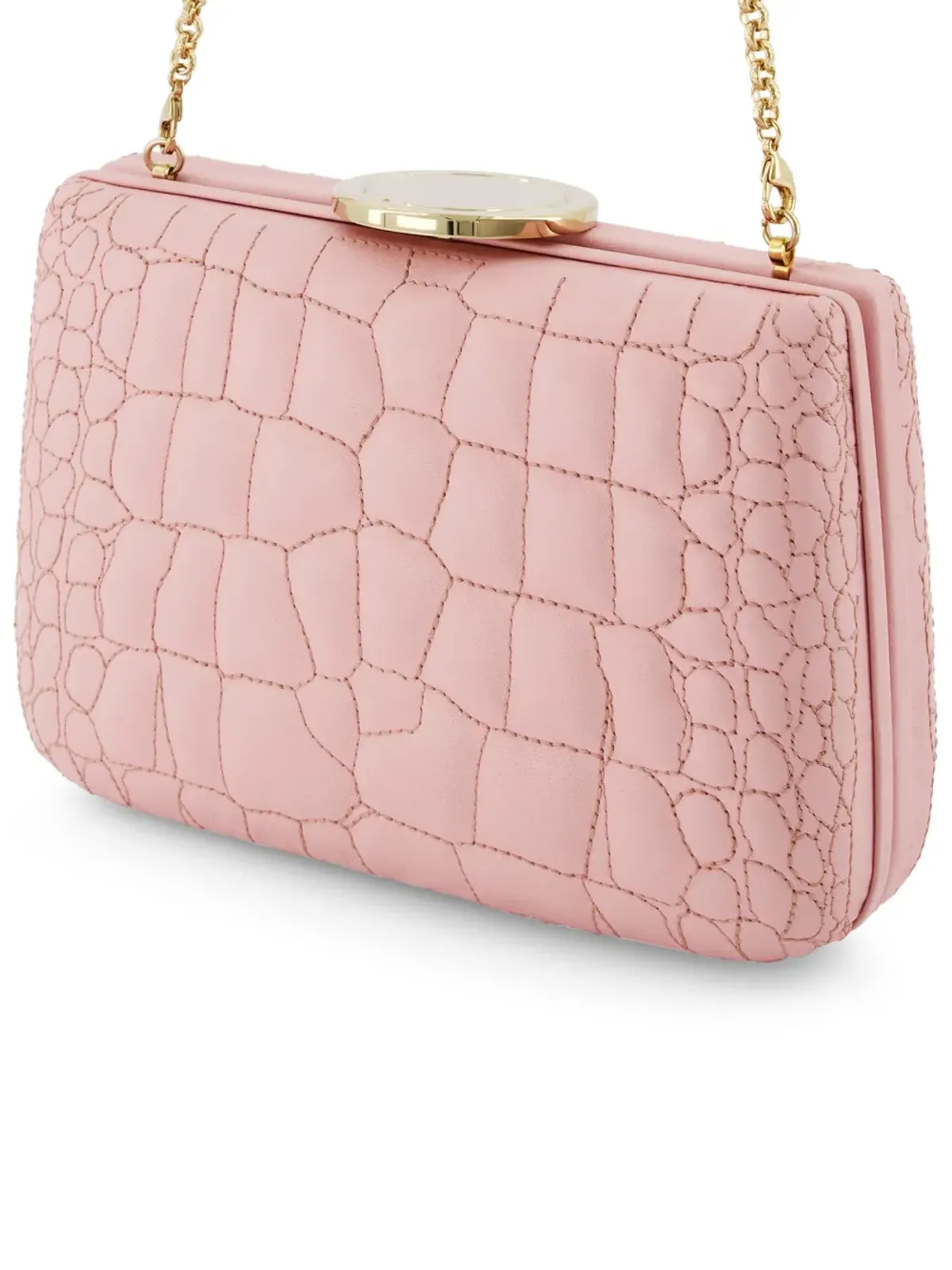 Giambattista Valli エンボスレザー クラッチバッグ - 画像2