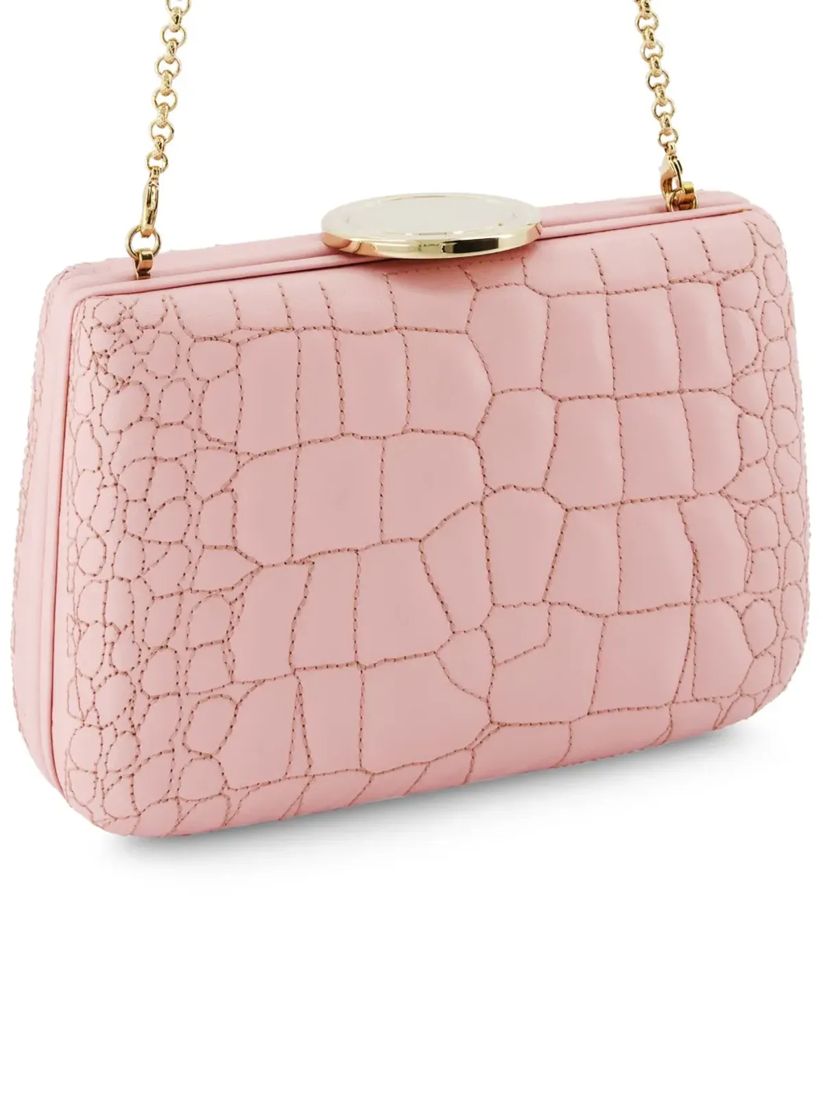 Giambattista Valli エンボスレザー クラッチバッグ - 画像3