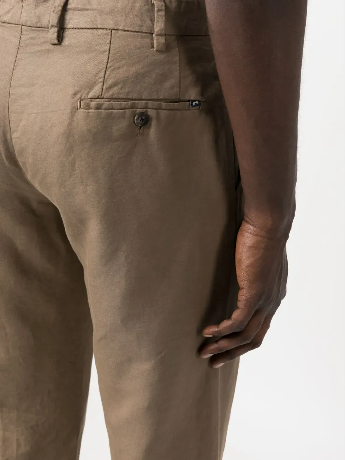 Lardini ストレートレッグリネンパンツ - 画像5