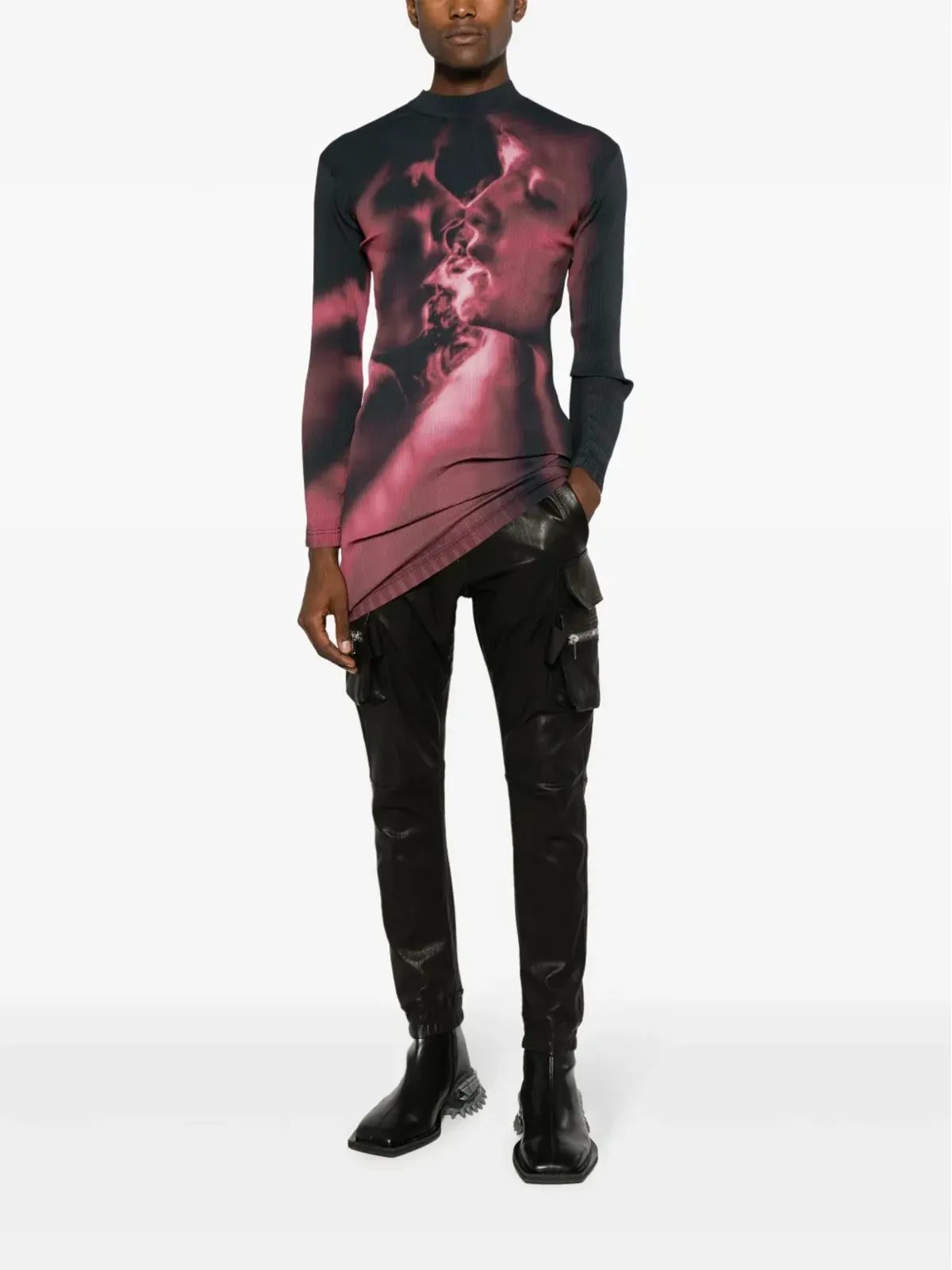 EYTYS Rhye Ruby Smoke mock-neck dress - Black - 画像2