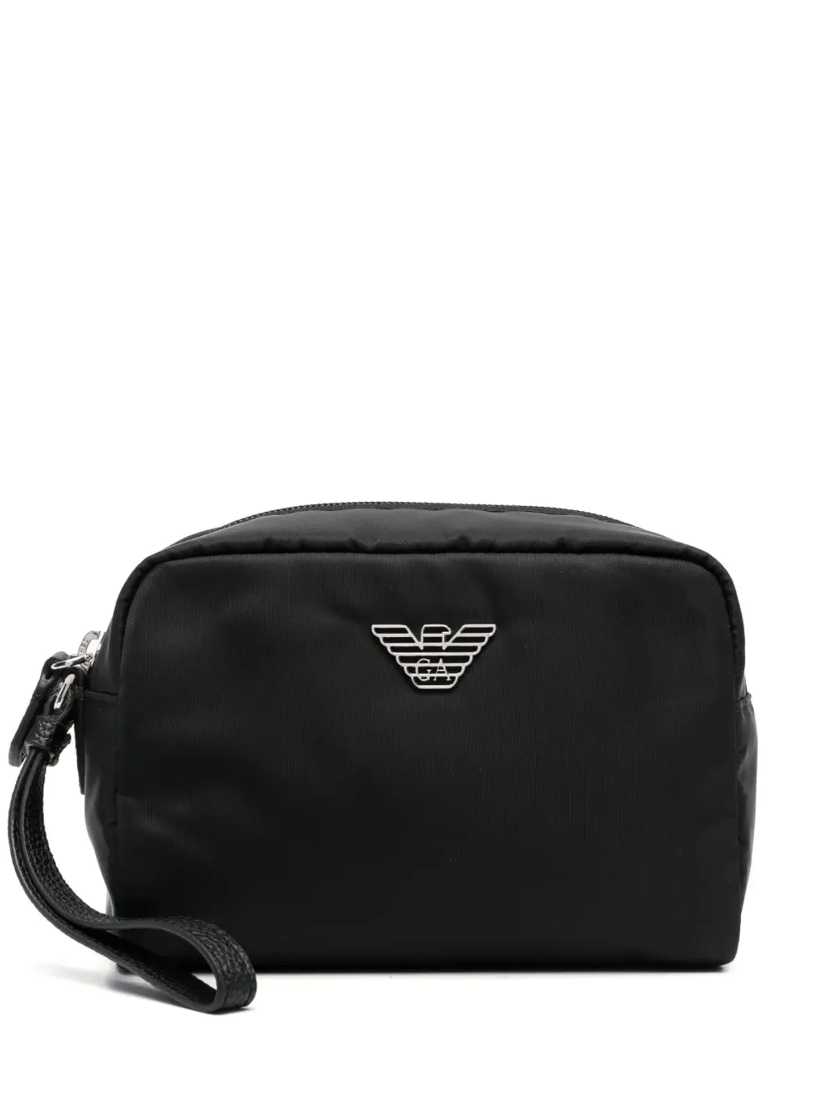 Emporio Armani ロゴプレート メイクアップバッグ - 画像1