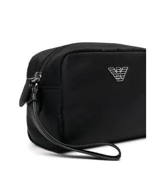 Emporio Armani ロゴプレート メイクアップバッグ - サムネイル3