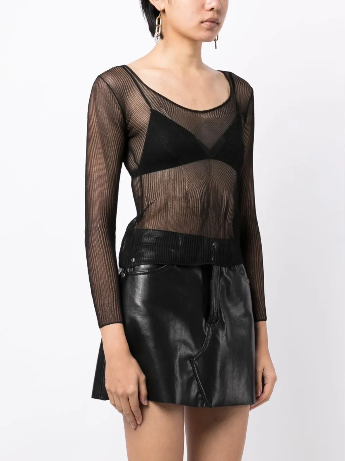 TOM FORD シアーリブジャージートップ - 画像3