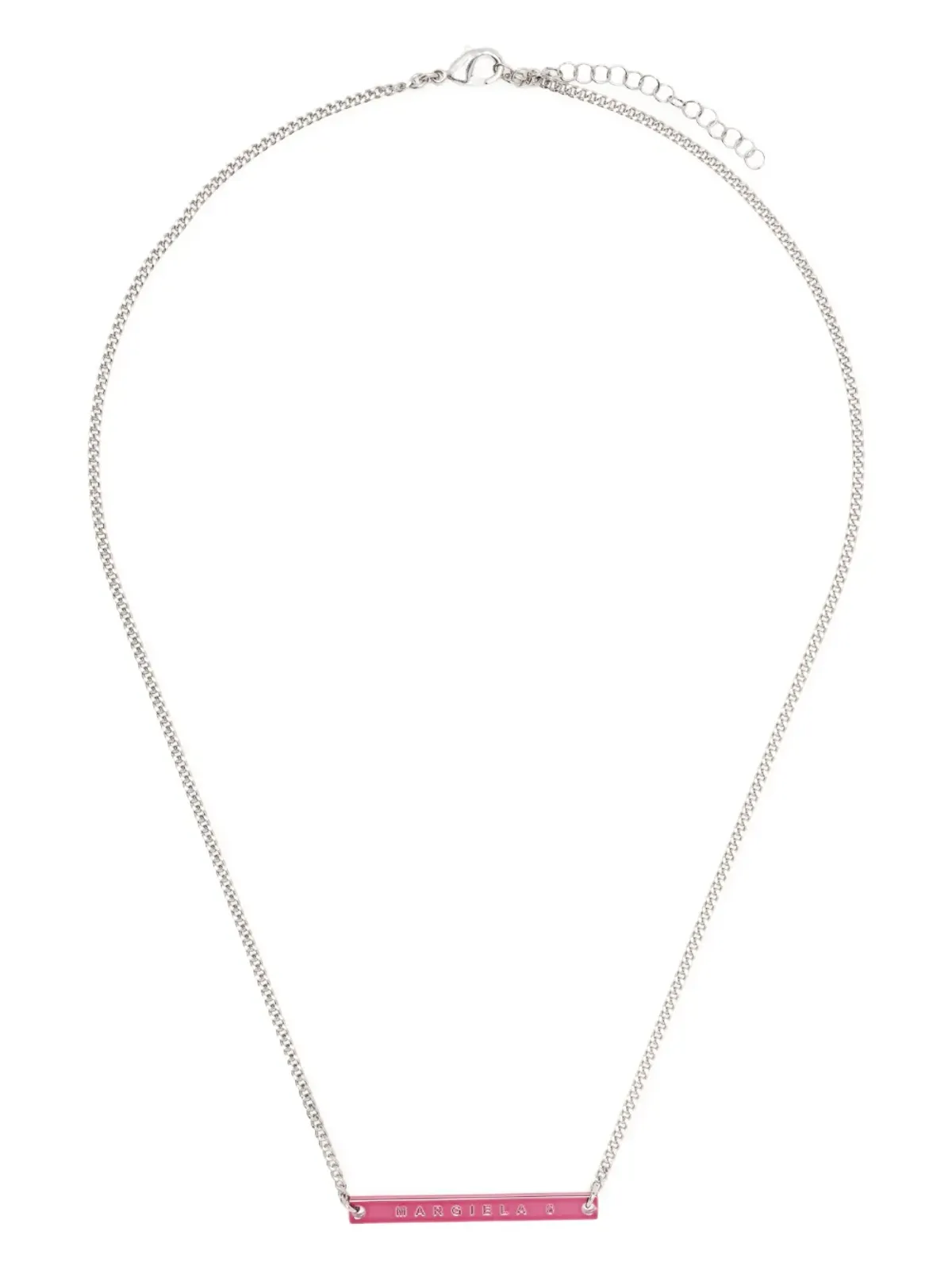 MM6 Maison Margiela バーロゴ刻印ネックレス - 画像3