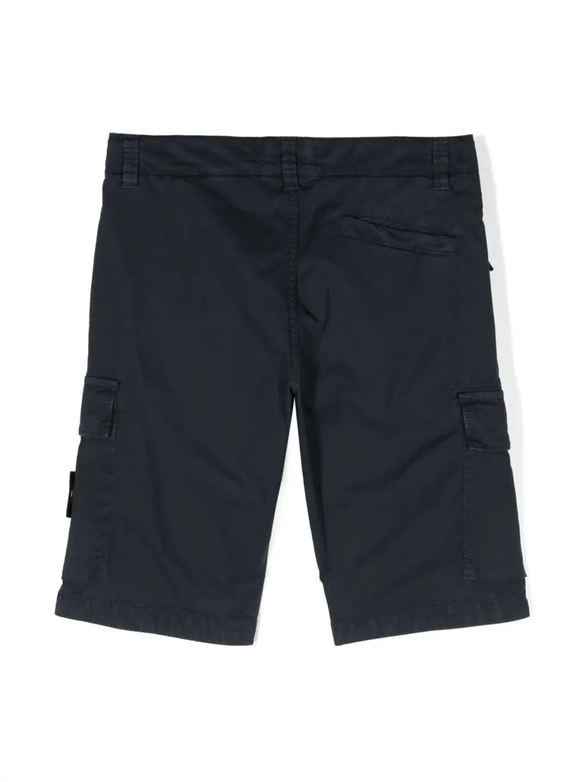 Stone Island Junior サイドロゴパッチ ベルマショーツ ブルー - 画像2