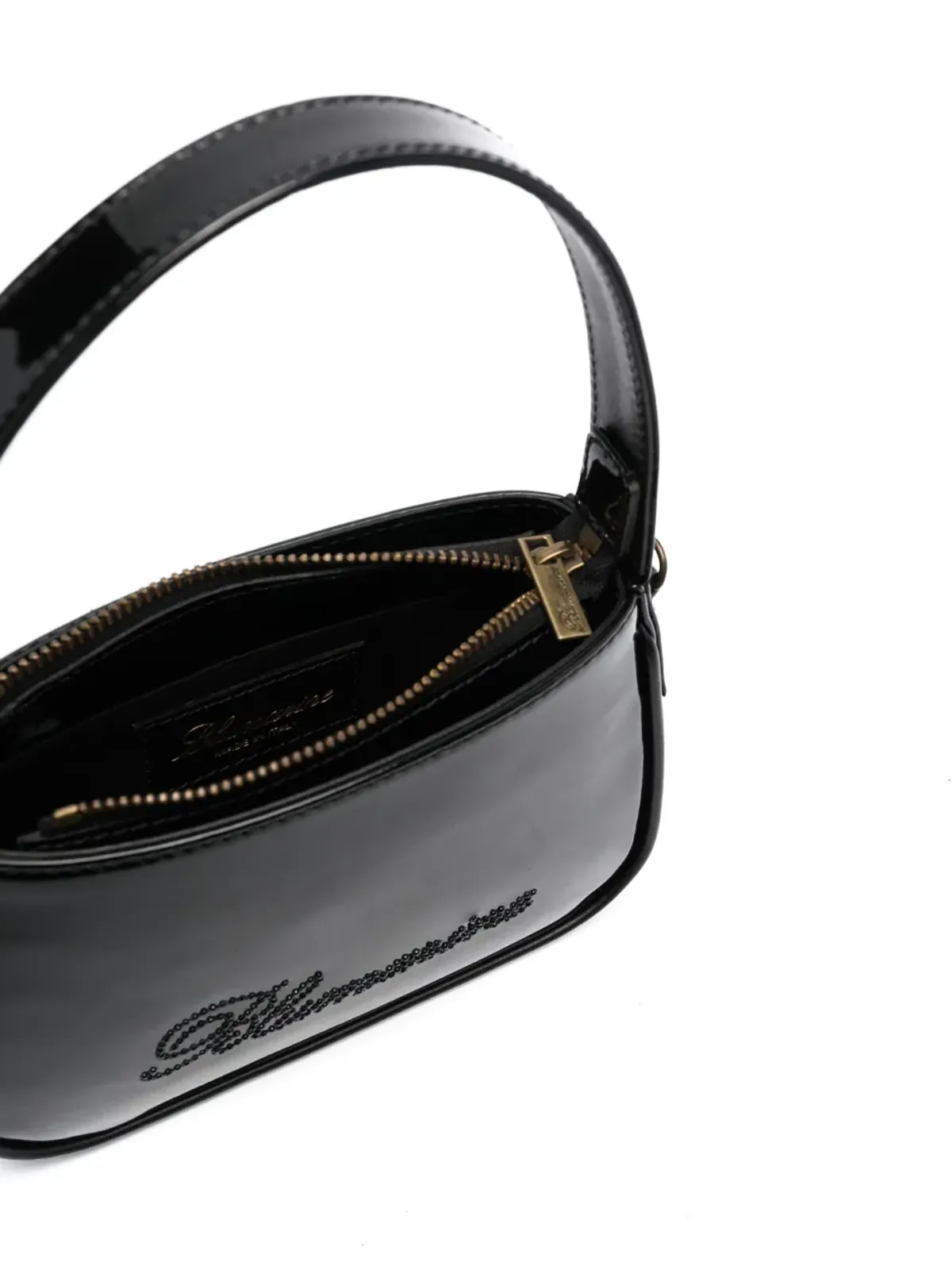 Blumarine ロゴディテール レザー ミニバッグ - Black - 画像5