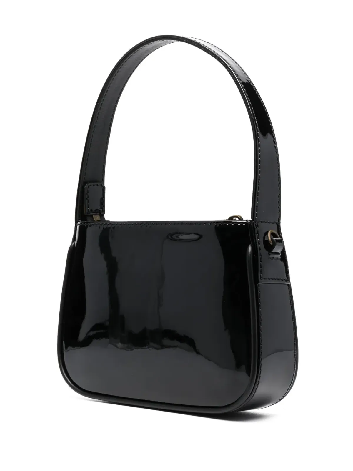 Blumarine ロゴディテール レザー ミニバッグ - Black - 画像3