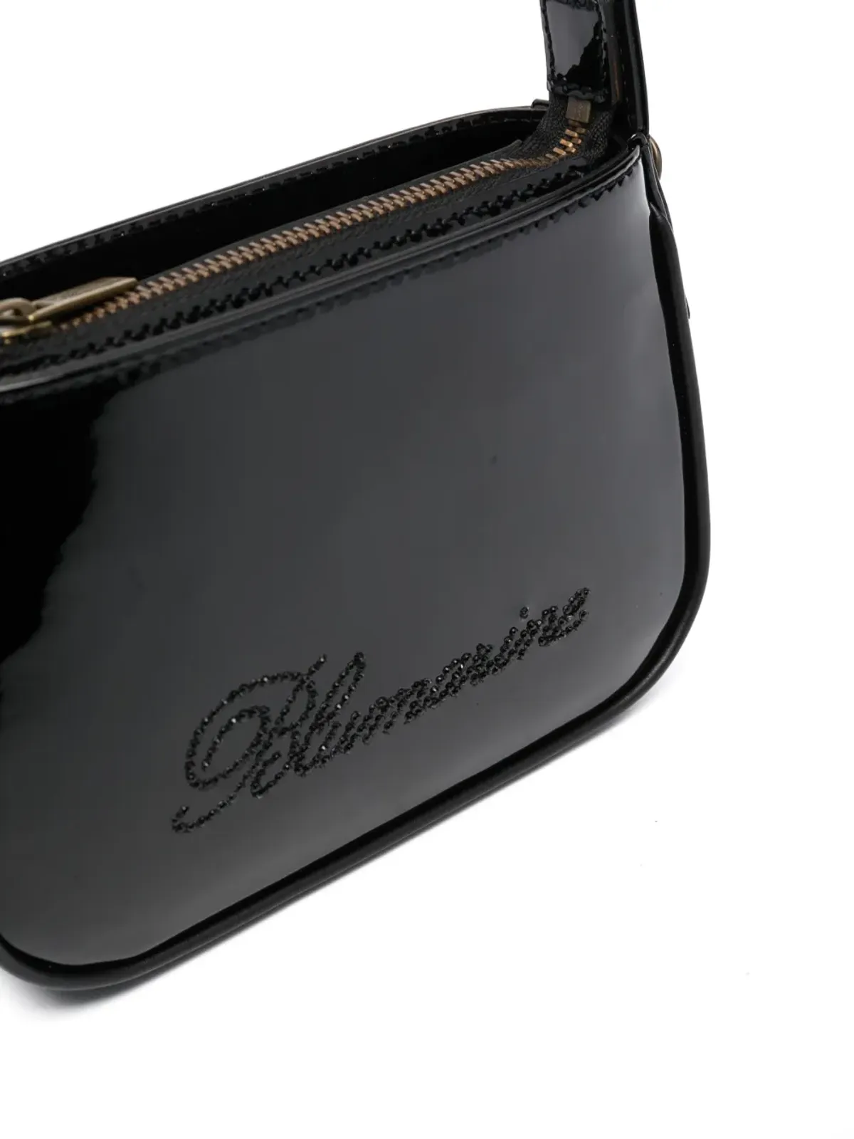 Blumarine ロゴディテール レザー ミニバッグ - Black - 画像4