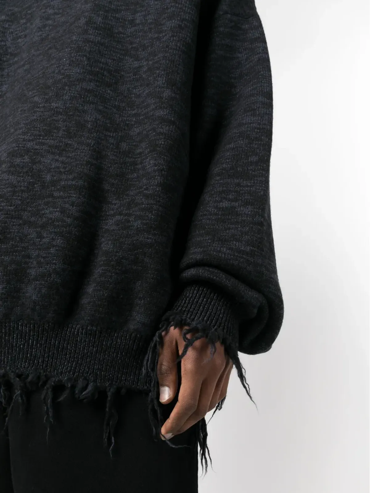VETEMENTS embroidered-logo long-sleeve sweatshirt - Black - 画像5