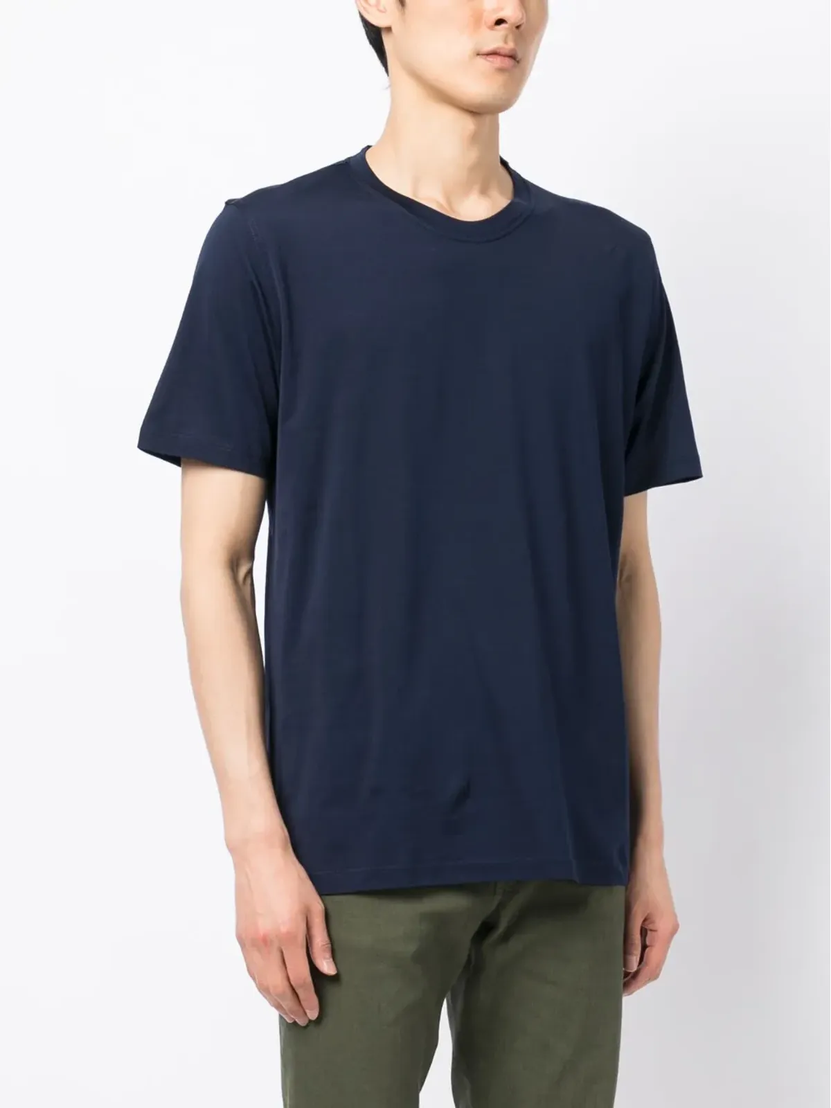 Kiton ロゴ刺繍 半袖 Tシャツ - ブルー - 画像3