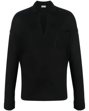 Saint Laurent Vネック長袖スウェットシャツ - サムネイル1