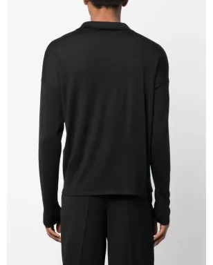 Saint Laurent Vネック長袖スウェットシャツ - サムネイル4