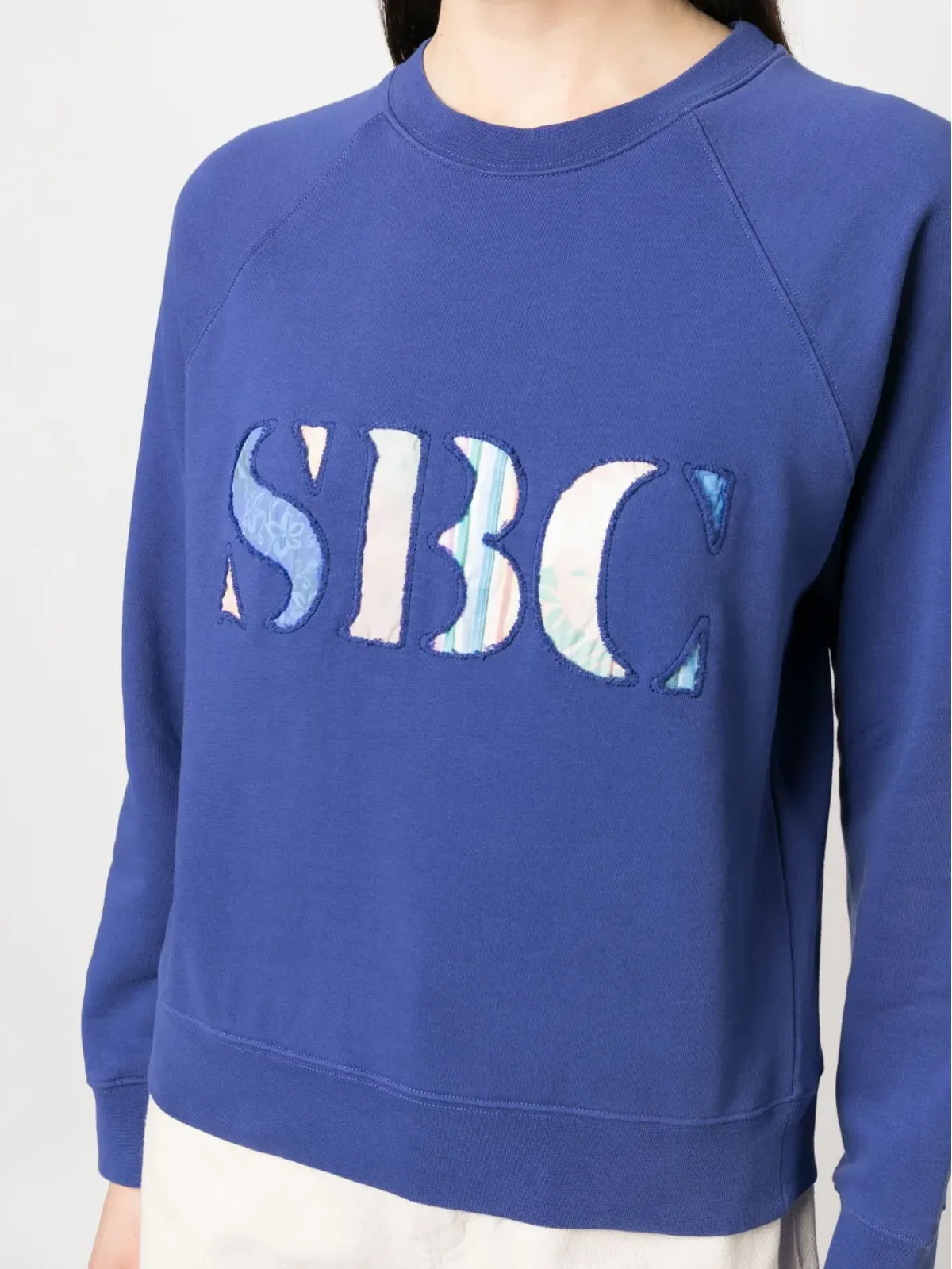 See by Chloé カットアウト ロゴ コットン スウェットシャツ - 画像5