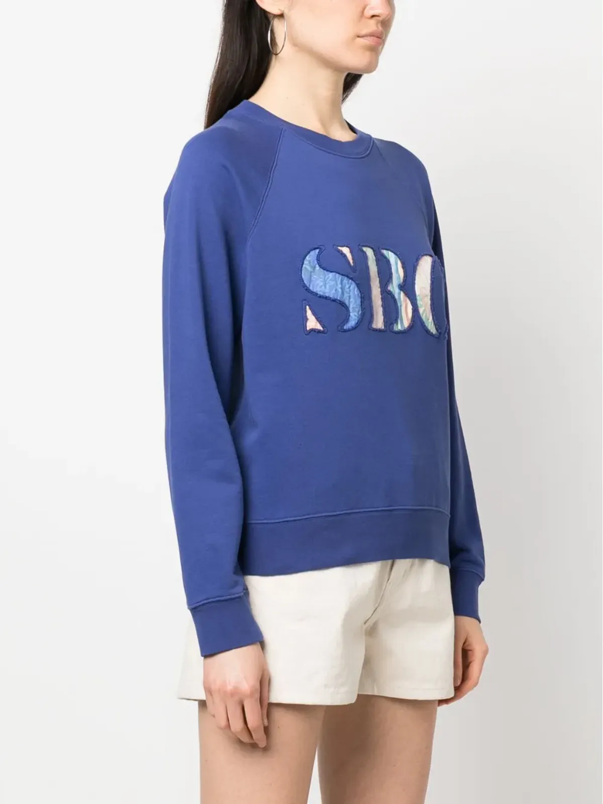 See by Chloé カットアウト ロゴ コットン スウェットシャツ - 画像3
