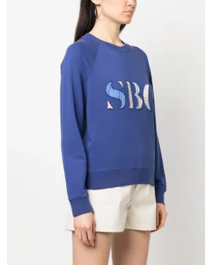 See by Chloé カットアウト ロゴ コットン スウェットシャツ - サムネイル3
