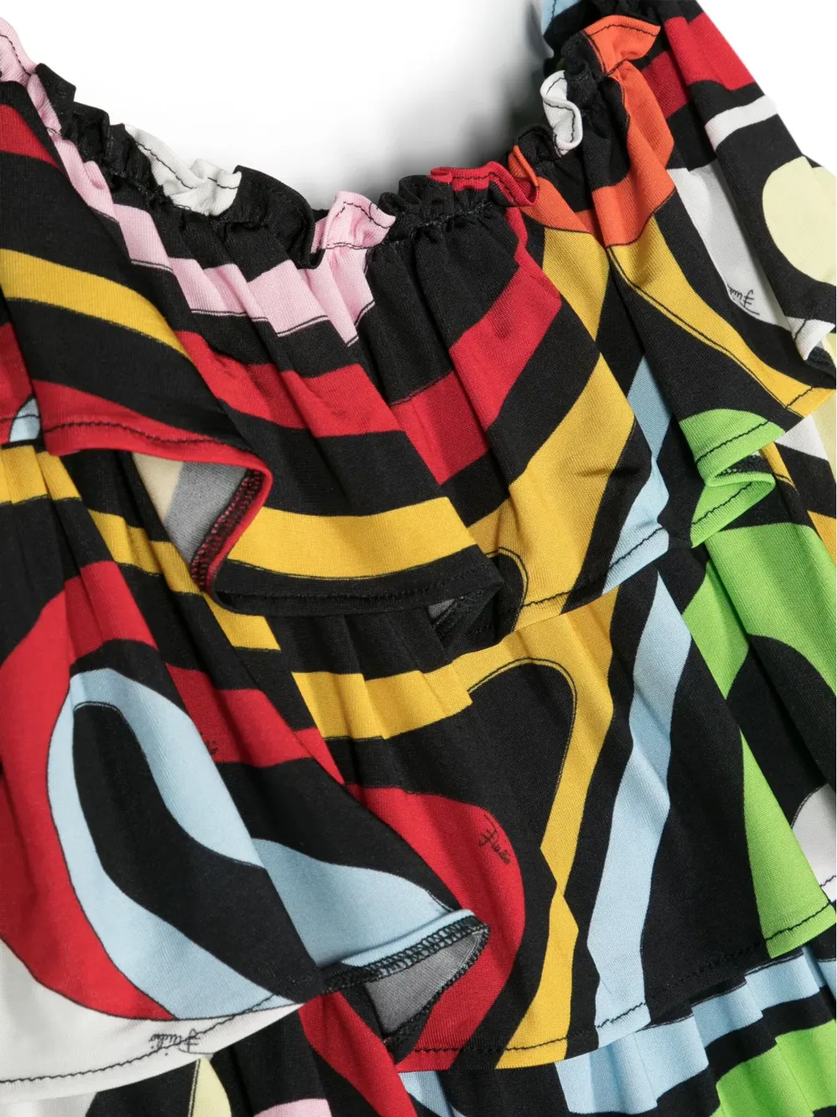 PUCCI Junior ティアードフリルトップ - 画像3