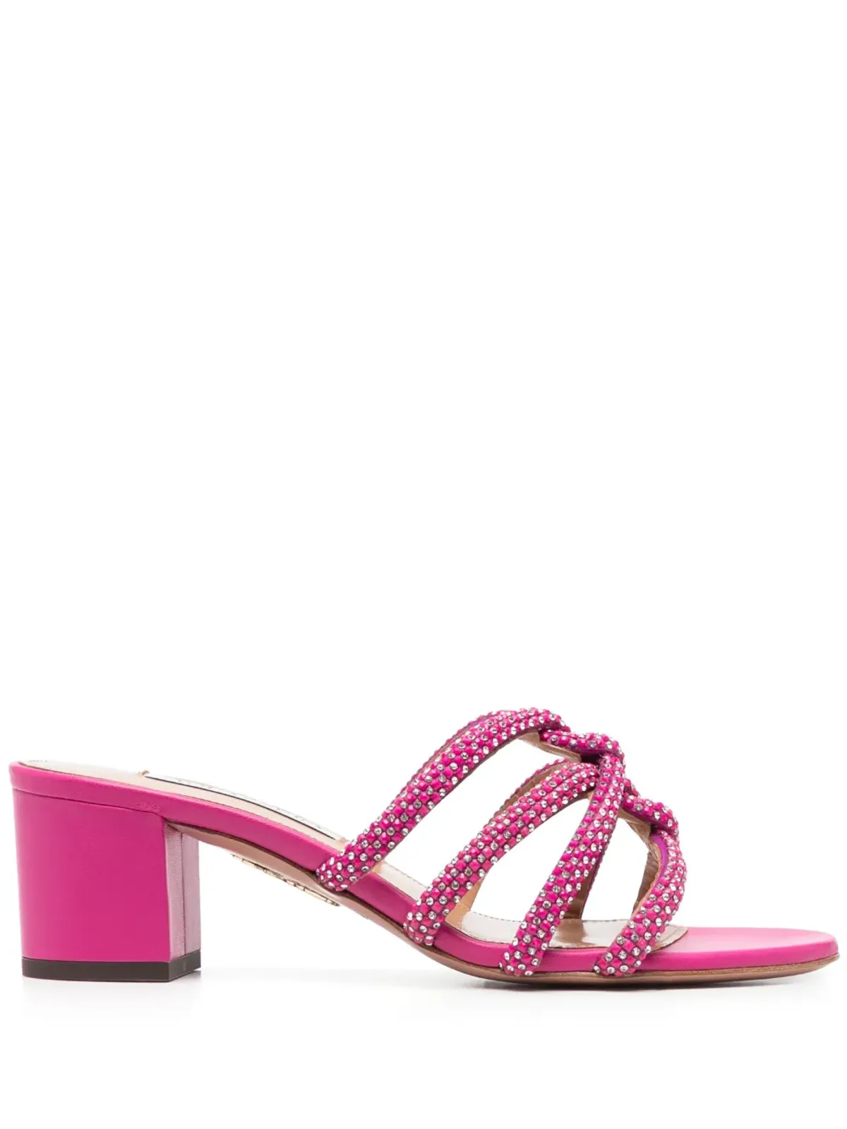 Aquazzura クリスタル装飾サンダル - 画像1