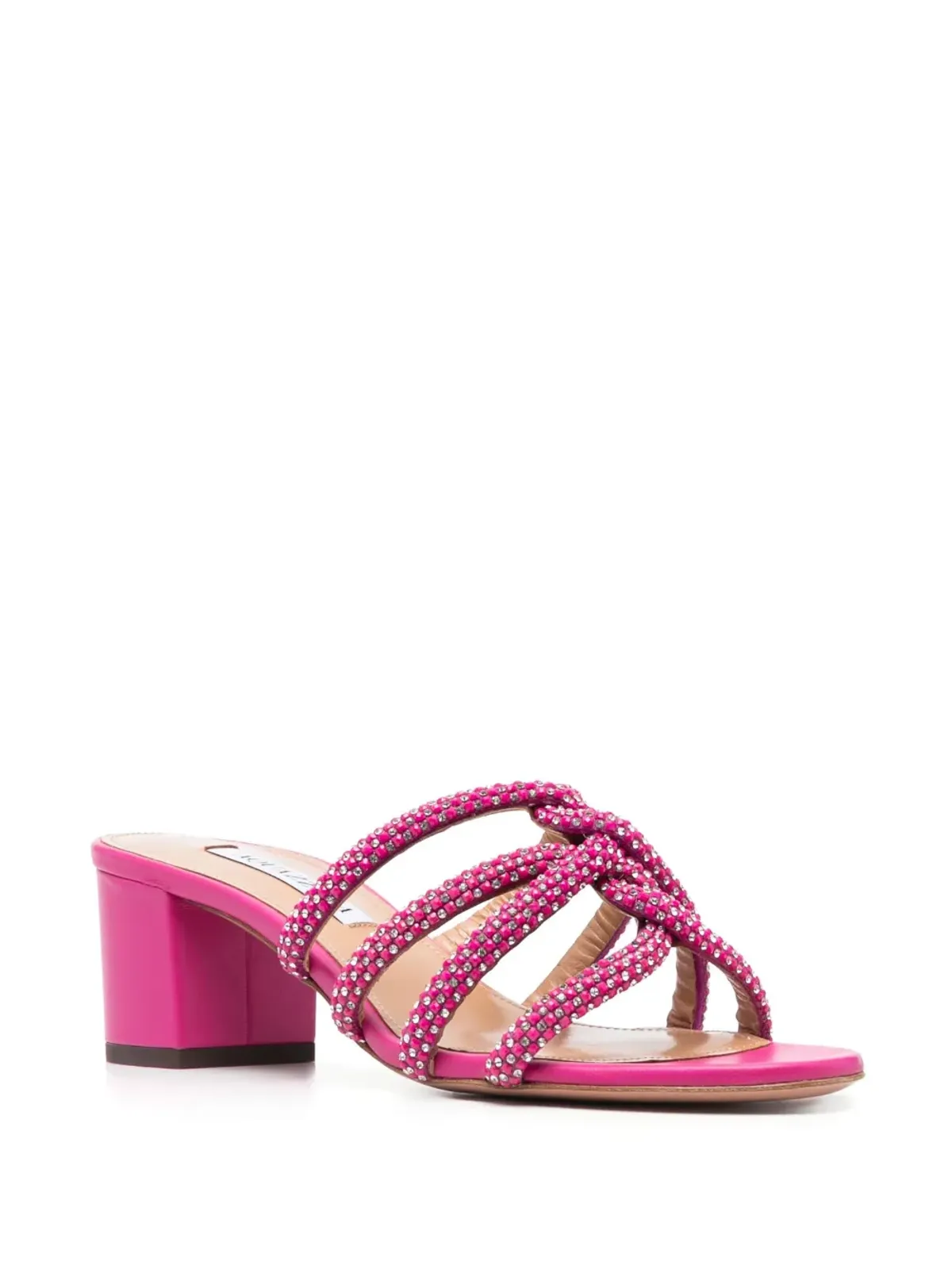 Aquazzura クリスタル装飾サンダル - 画像2