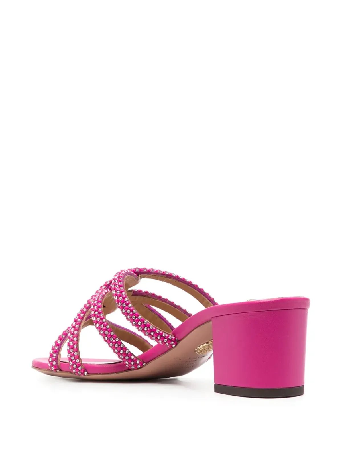 Aquazzura クリスタル装飾サンダル - 画像3