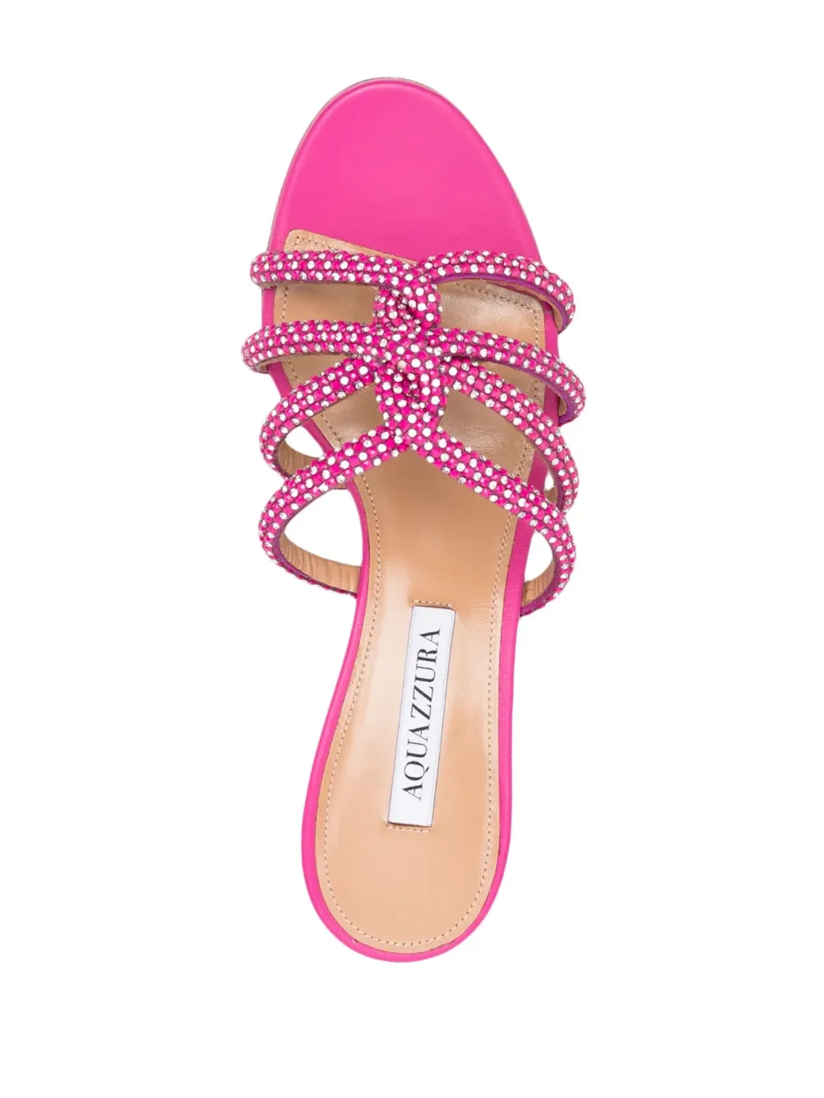 Aquazzura クリスタル装飾サンダル - 画像4