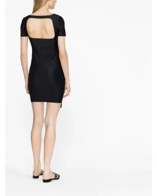 Courrèges スクエアネック カットアウト ミニドレス - サムネイル4
