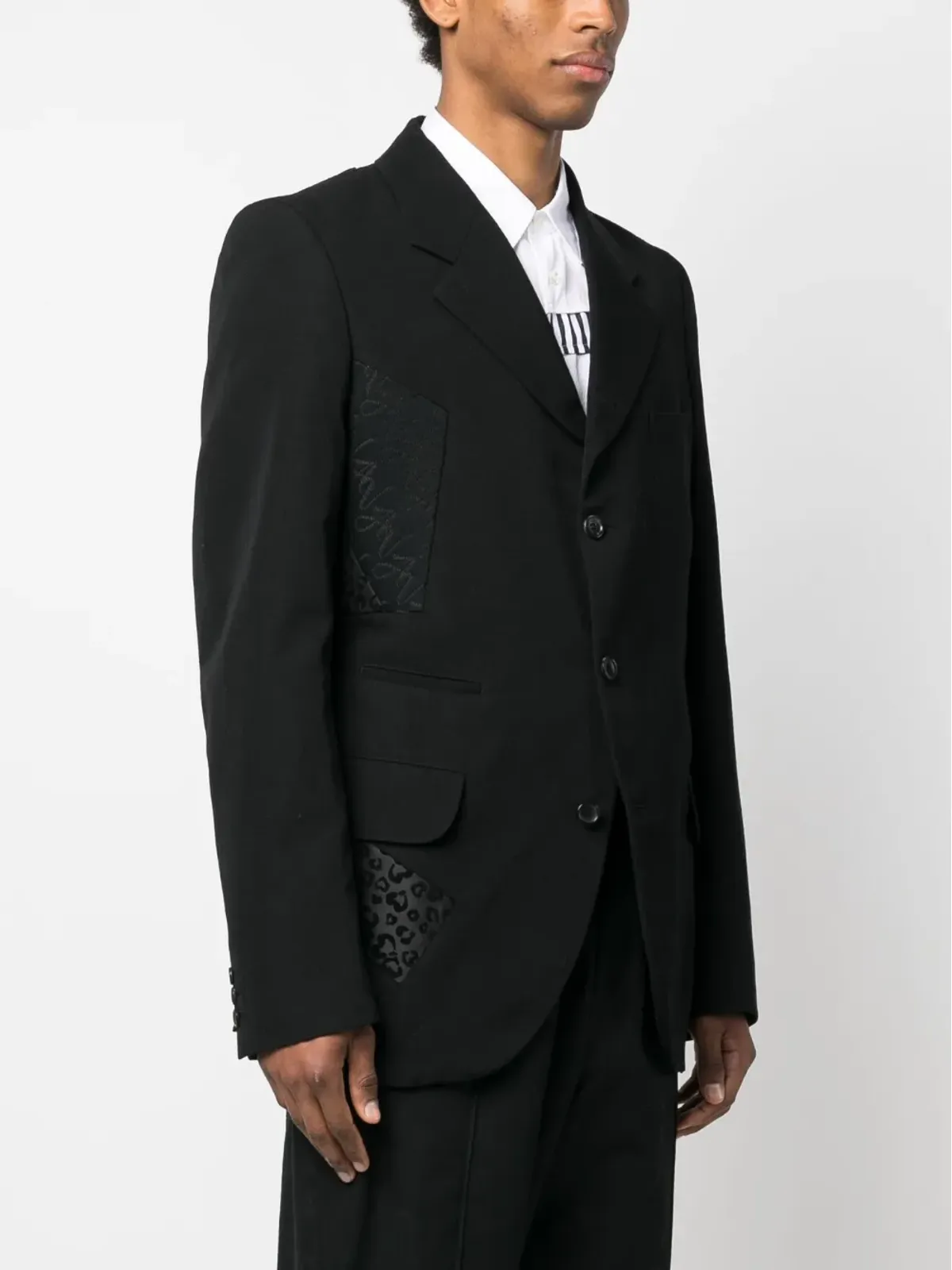 Comme des Garçons Homme Plus パネルド・シングルブレスト ブレザー - 画像3