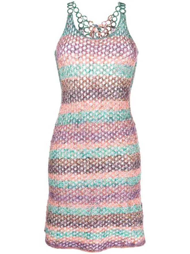 Chloe Chloé クロシェ編みウールのミニドレスの商品画像