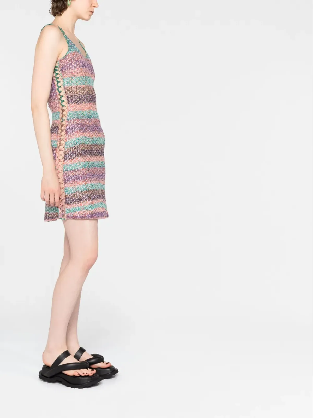 Chloé クロシェ編みウールのミニドレス - 画像5