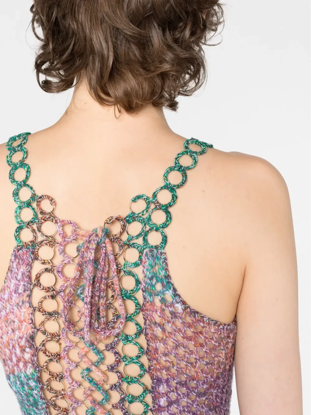 Chloé クロシェ編みウールのミニドレス - 画像3