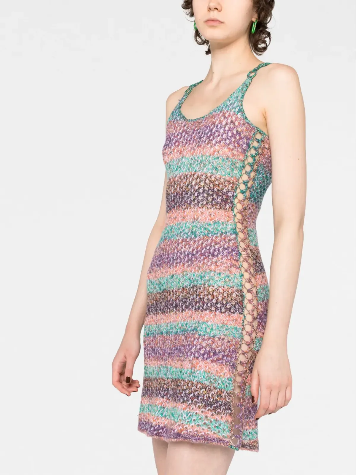 Chloé クロシェ編みウールのミニドレス - 画像4
