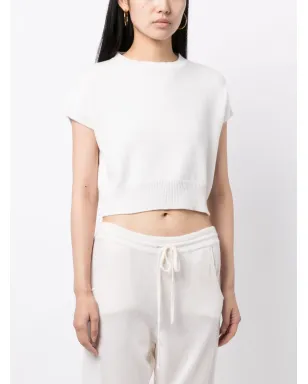 Teddy Cashmere Genova クルーネック クロップド カシミヤニット - サムネイル3