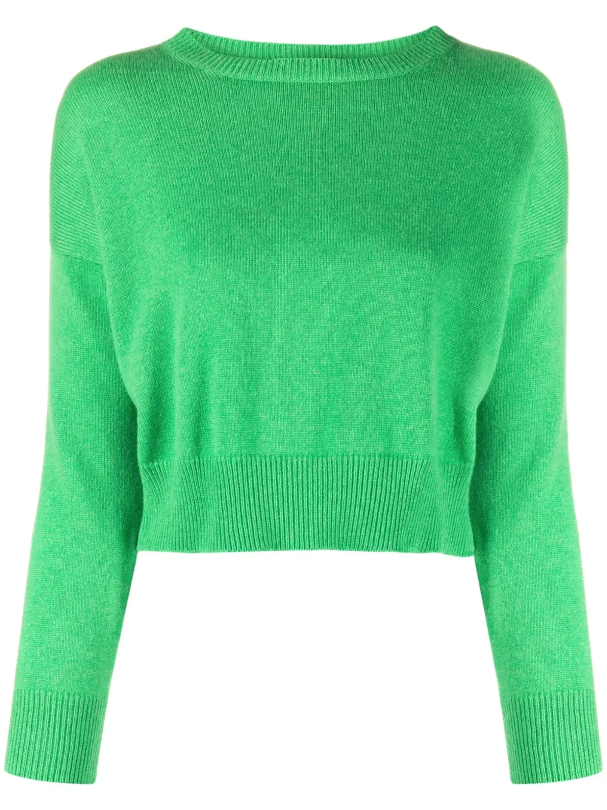 Teddy Cashmere Genova クロップド カシミヤセーター - グリーン - 画像1