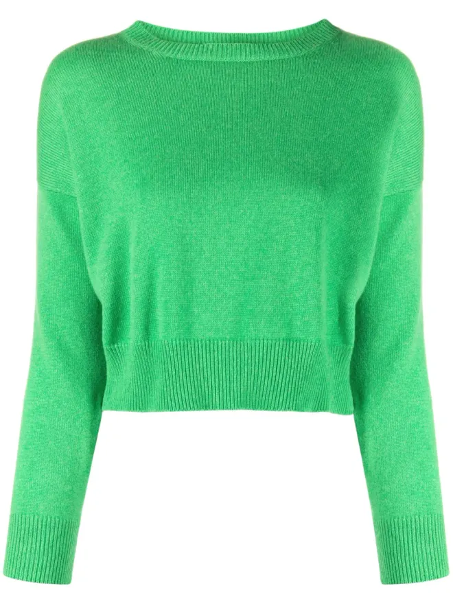 Teddy Cashmere Teddy Cashmere Genova クロップド カシミヤセーター - グリーンの商品画像