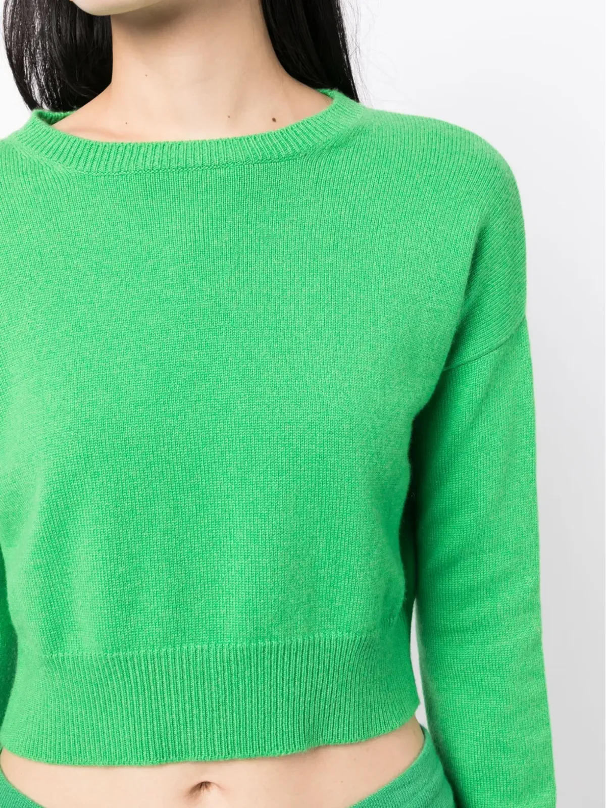Teddy Cashmere Genova クロップド カシミヤセーター - グリーン - 画像5