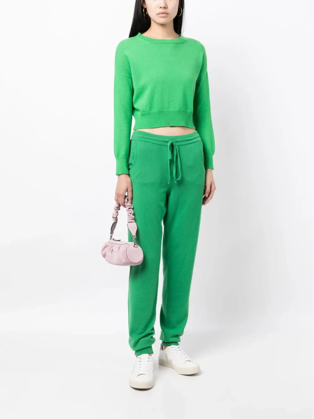 Teddy Cashmere Genova クロップド カシミヤセーター - グリーン - 画像2