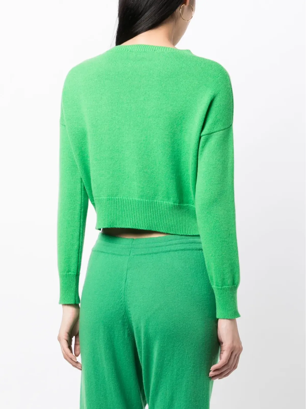 Teddy Cashmere Genova クロップド カシミヤセーター - グリーン - 画像4