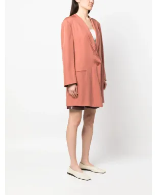 Giorgio Armani Pre-Owned 1990年代 ショールラペル シルク ブレザー ピンク - サムネイル3