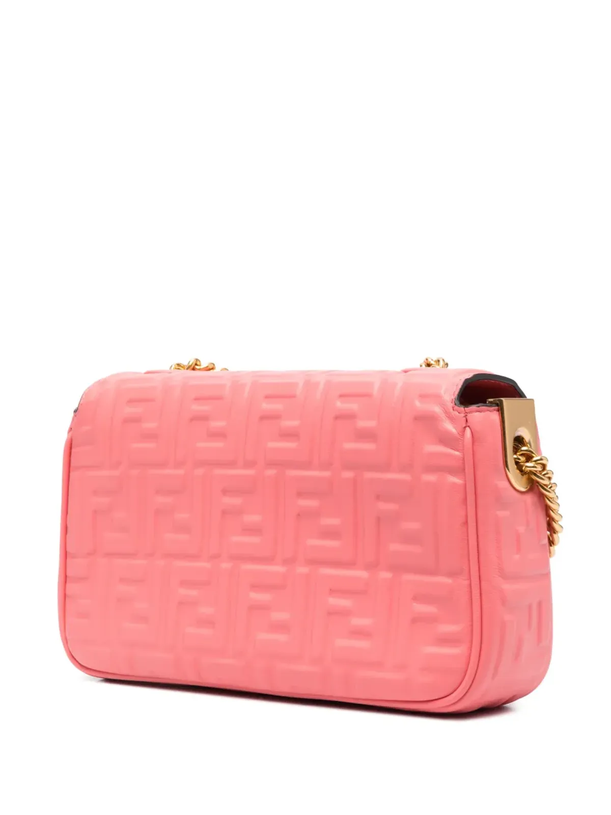 FENDI ピンクのバゲットチェーンショルダーバッグ - 画像4