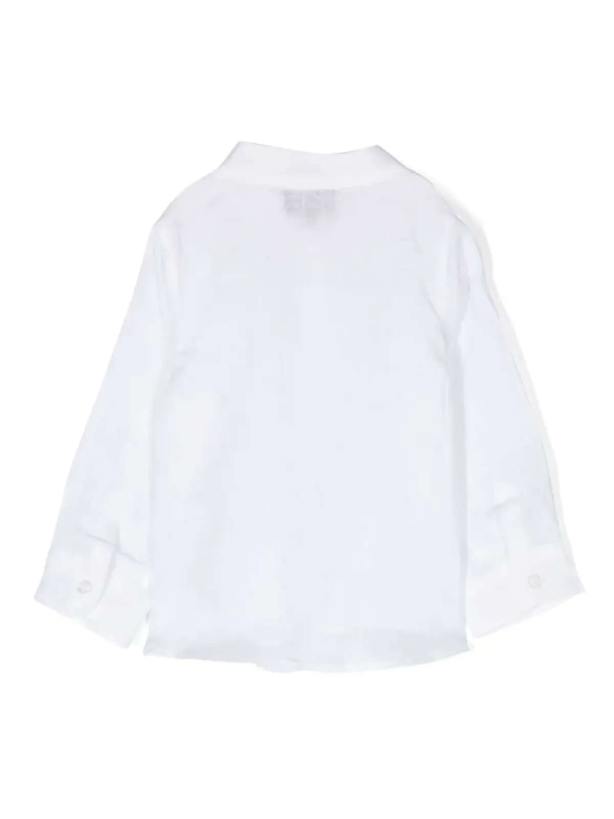 Fay Kids ロゴ刺繍シャツ - White - 画像2