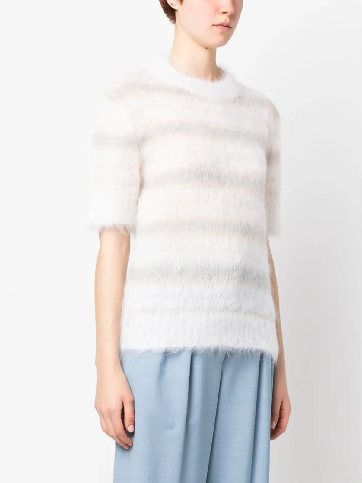 Marni ブラッシュドモヘア Tシャツ - 画像3