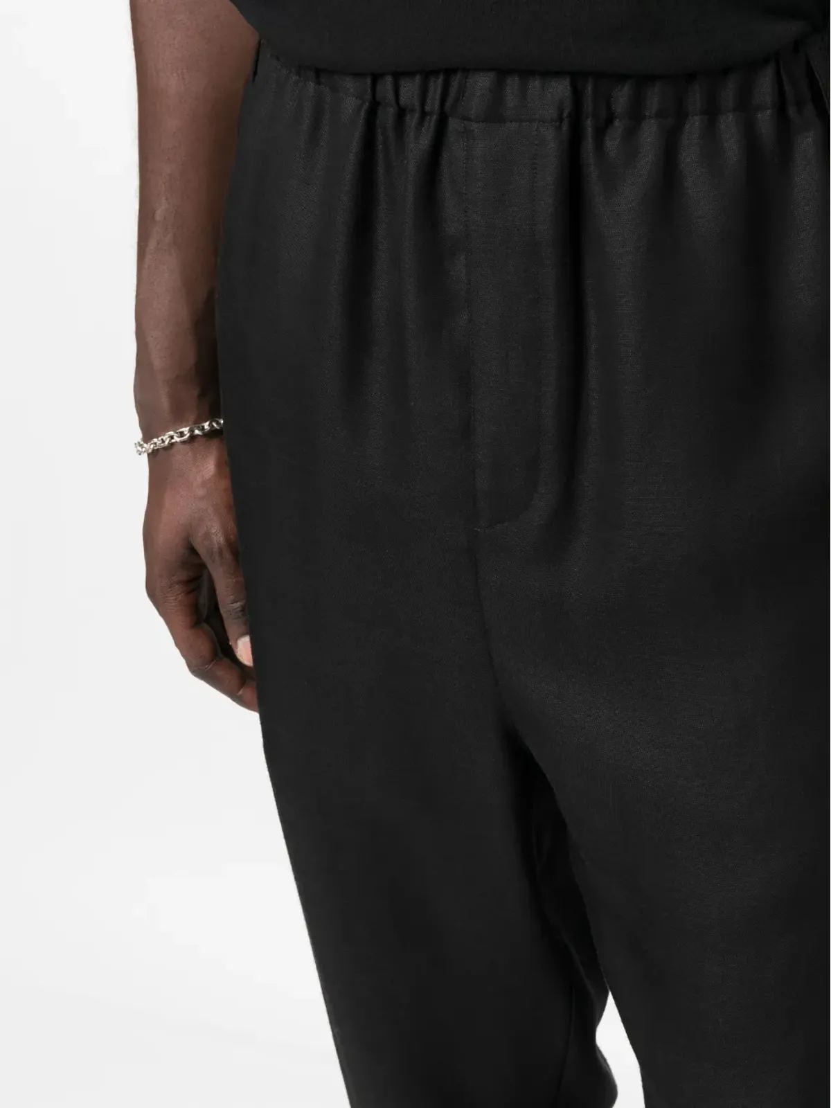 Saint Laurent ハイウエスト テーパードパンツ - 画像5