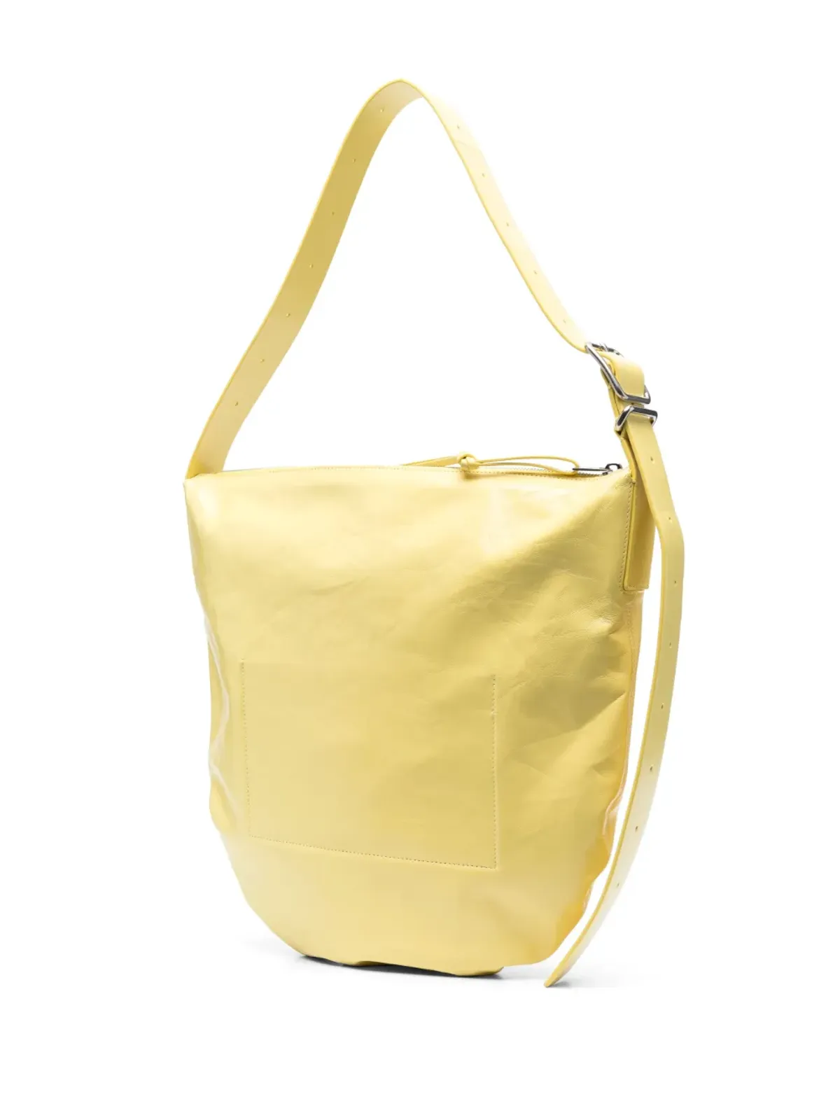 Jil Sander ポリッシュド仕上げレザートートバッグ - イエロー - 画像3