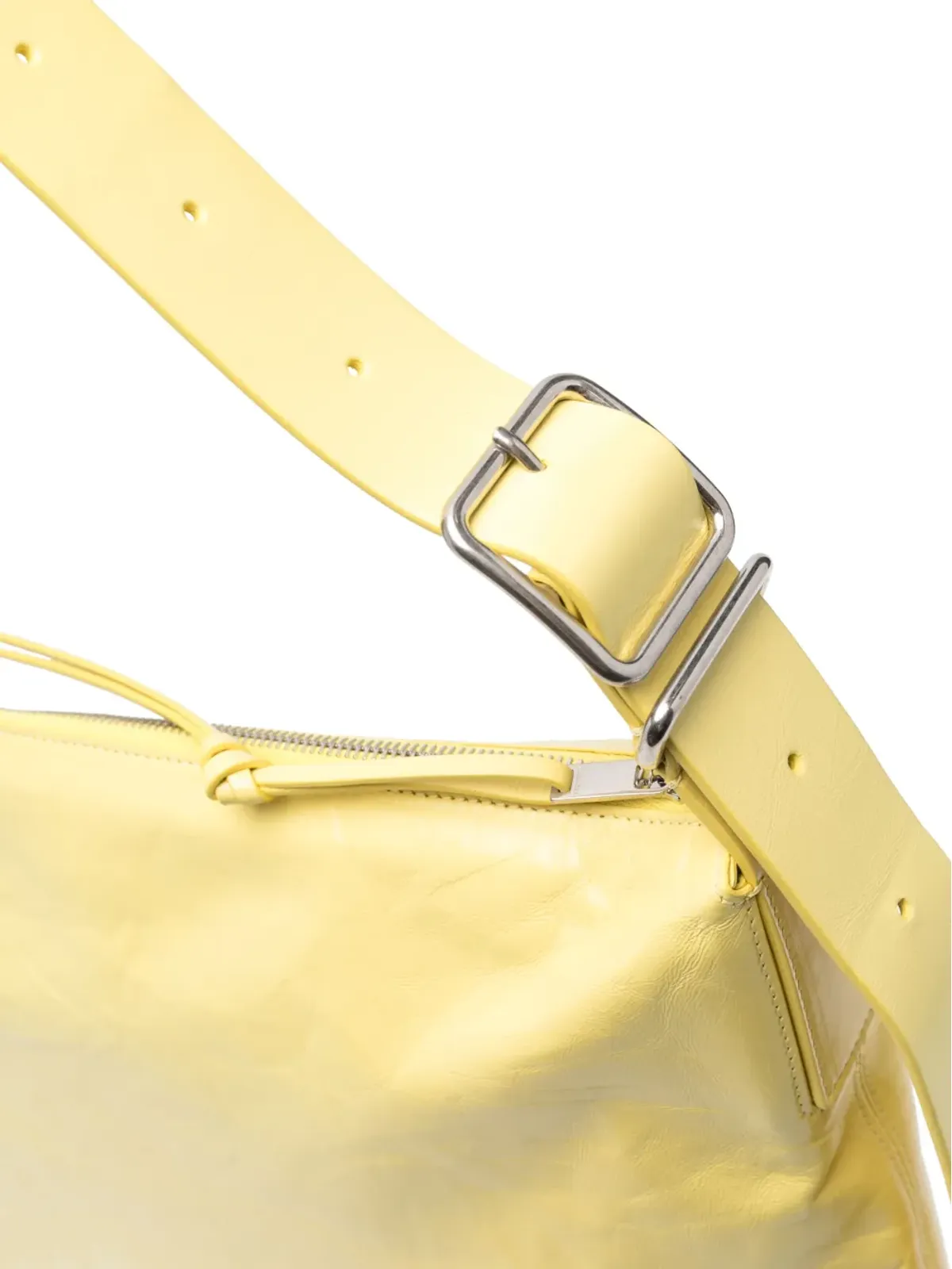 Jil Sander ポリッシュド仕上げレザートートバッグ - イエロー - 画像4